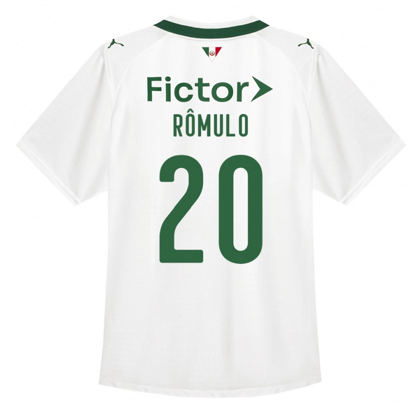 Danxen Børn Rômulo #20 Grøn Hvid Udebane Spillertrøjer 2026/27 Trøje T-Shirt