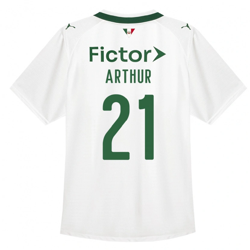 Danxen Børn Luis Arthur #21 Grøn Hvid Udebane Spillertrøjer 2026/27 Trøje T-Shirt