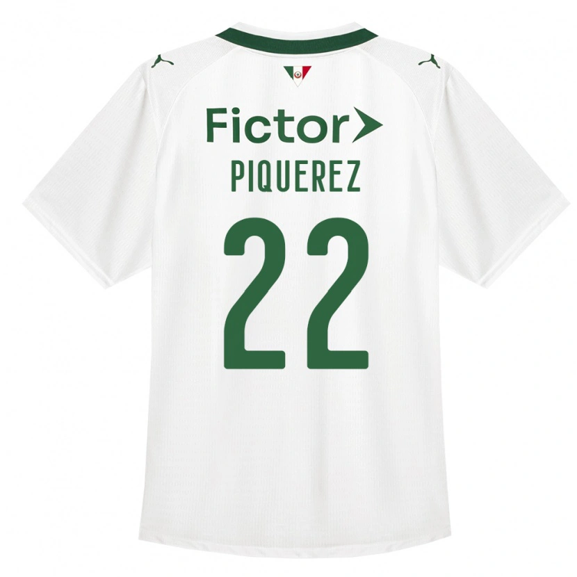 Danxen Børn Joaquín Piquerez #22 Grøn Hvid Udebane Spillertrøjer 2026/27 Trøje T-Shirt