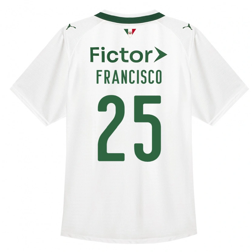 Danxen Børn Juan Francisco #25 Grøn Hvid Udebane Spillertrøjer 2026/27 Trøje T-Shirt
