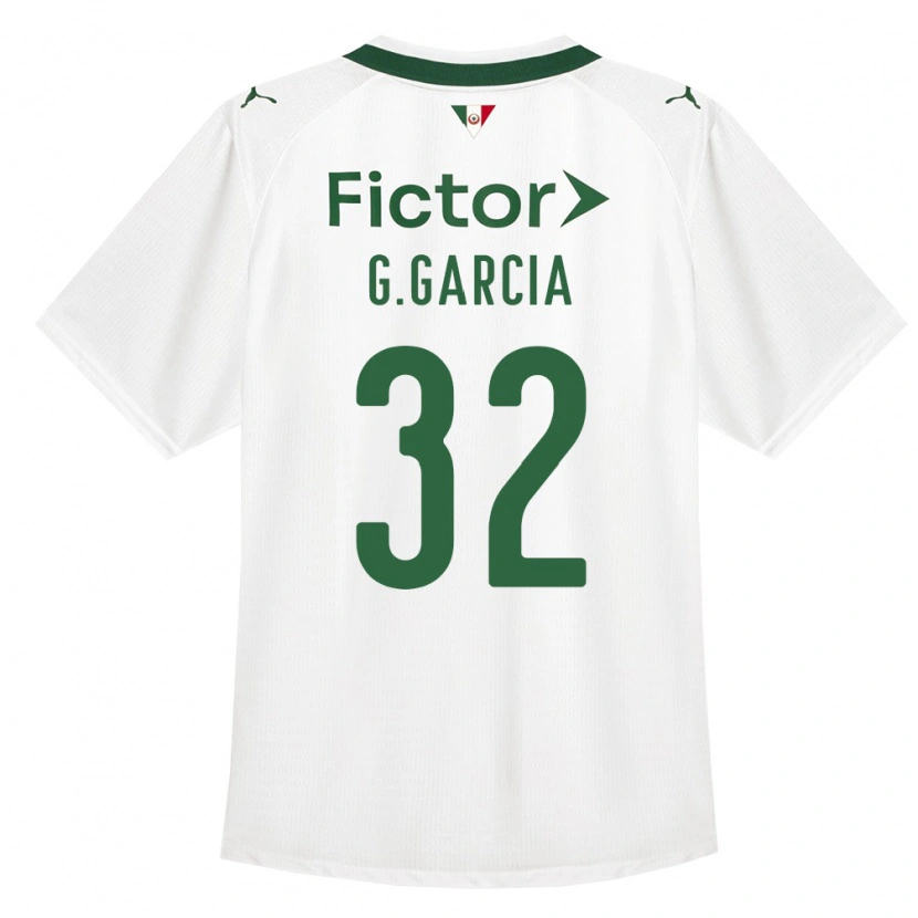 Danxen Børn Gustavo Garcia #32 Grøn Hvid Udebane Spillertrøjer 2026/27 Trøje T-Shirt
