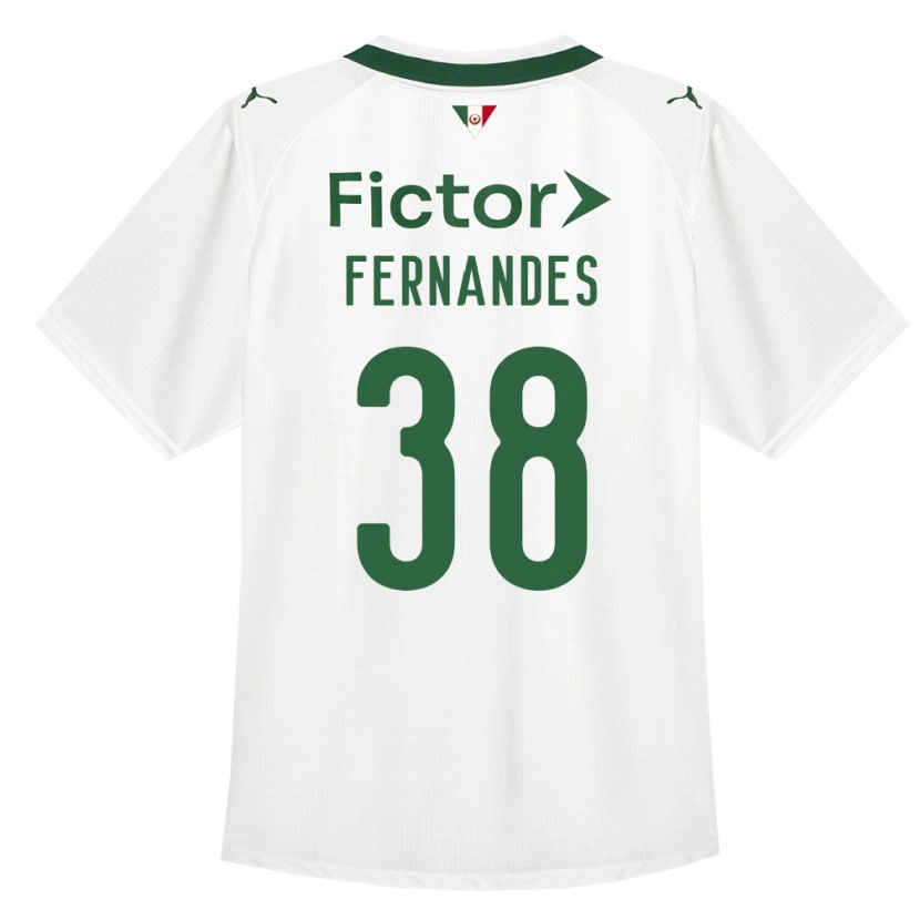 Danxen Børn Matheus Fernandes #38 Grøn Hvid Udebane Spillertrøjer 2026/27 Trøje T-Shirt