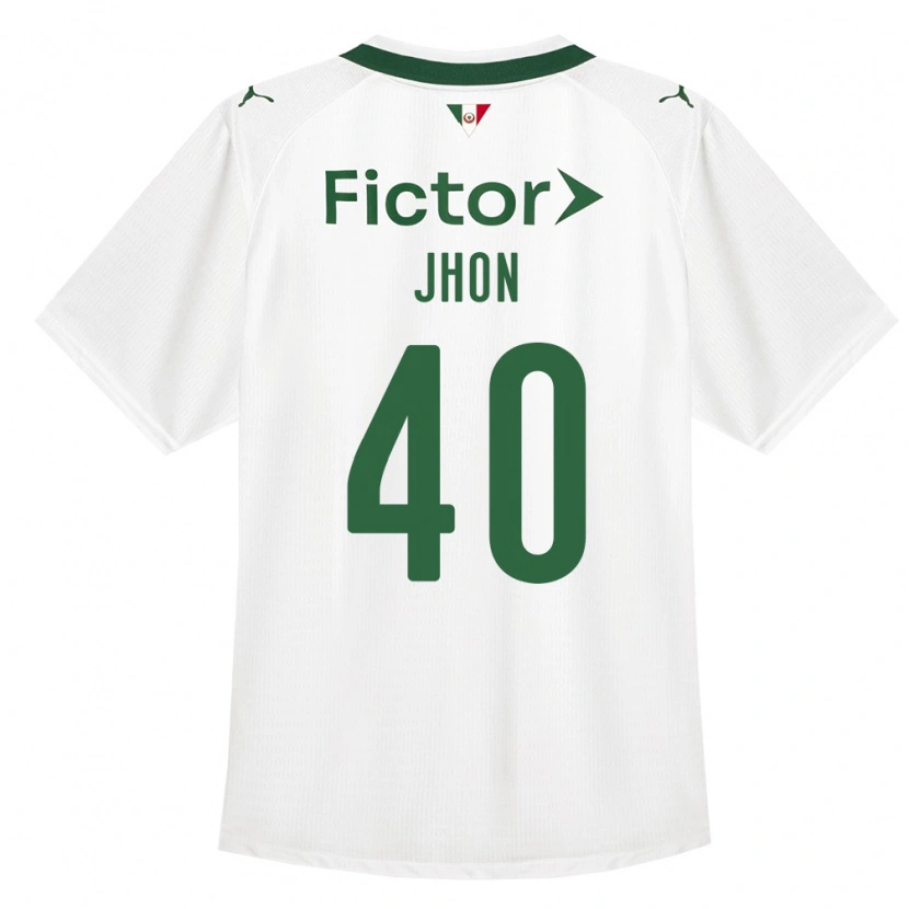 Danxen Børn Jhon Jhon #40 Grøn Hvid Udebane Spillertrøjer 2026/27 Trøje T-Shirt