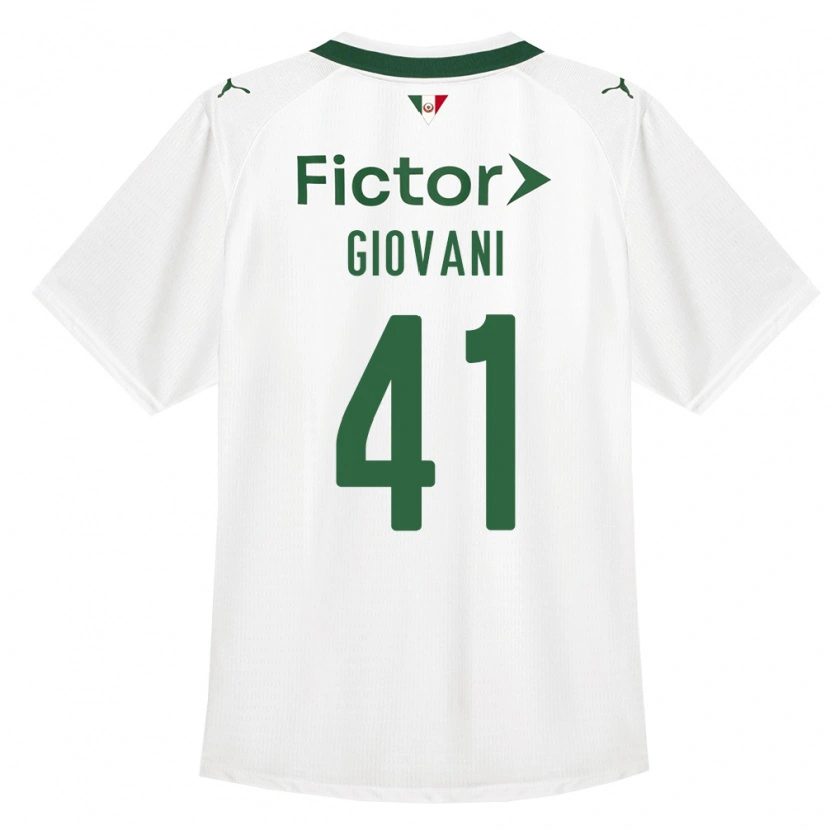 Danxen Børn Giovani #41 Grøn Hvid Udebane Spillertrøjer 2026/27 Trøje T-Shirt
