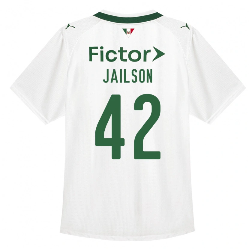 Danxen Børn Jailson #42 Grøn Hvid Udebane Spillertrøjer 2026/27 Trøje T-Shirt