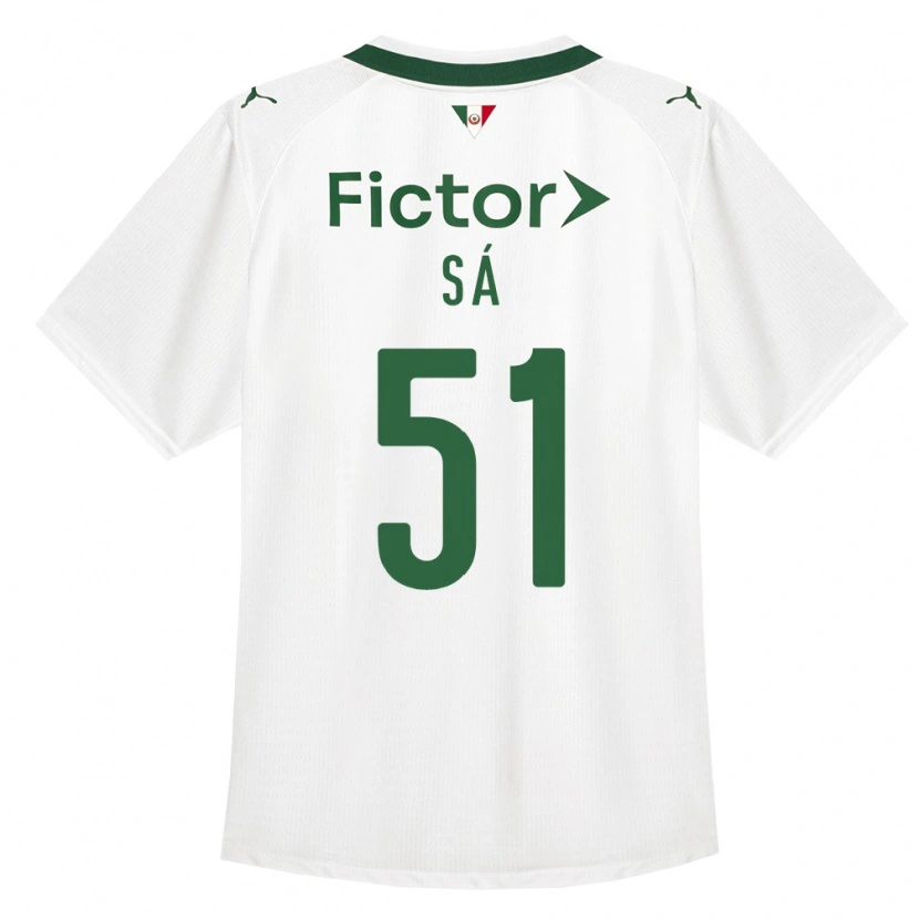 Danxen Børn Luiz Sá #51 Grøn Hvid Udebane Spillertrøjer 2026/27 Trøje T-Shirt