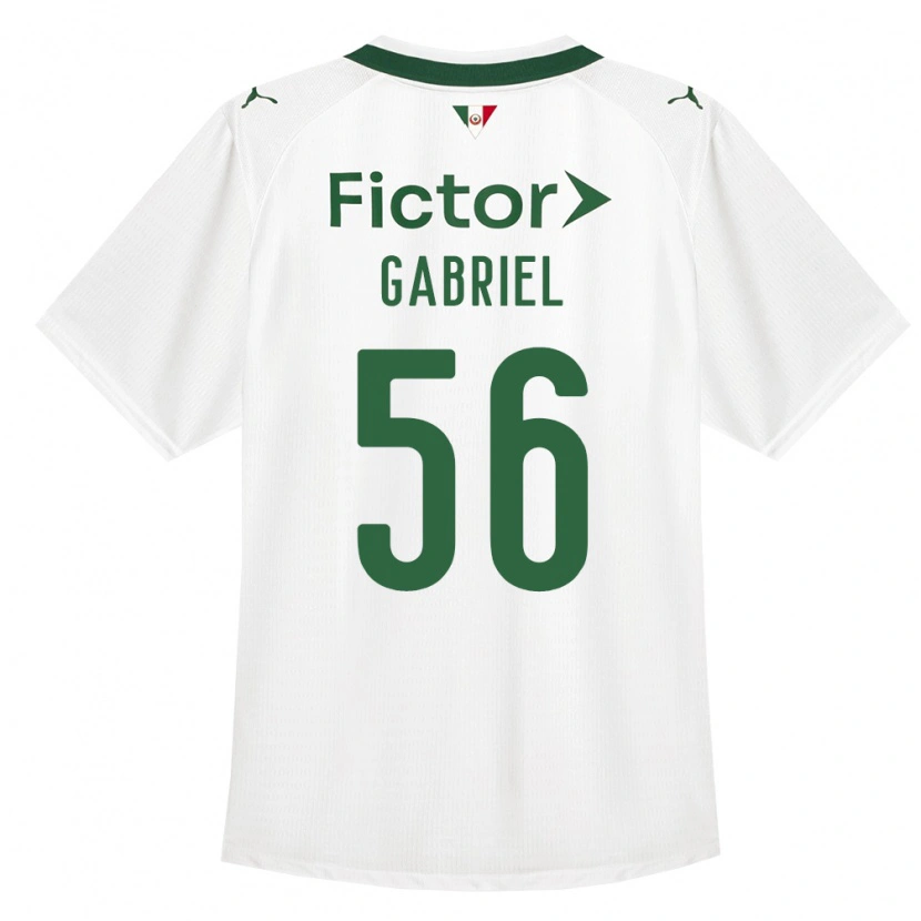Danxen Børn Arthur Gabriel #56 Grøn Hvid Udebane Spillertrøjer 2026/27 Trøje T-Shirt