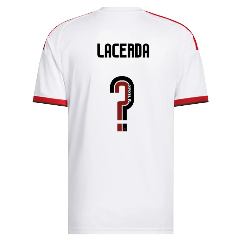 Danxen Børn Thalita Lacerda #0 Hvid Rød Sort Udebane Spillertrøjer 2026/27 Trøje T-Shirt
