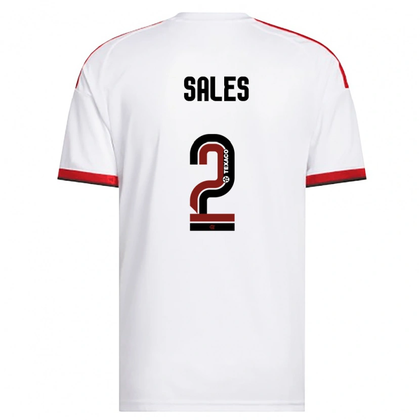 Danxen Børn Daniel Sales #2 Hvid Rød Sort Udebane Spillertrøjer 2026/27 Trøje T-Shirt
