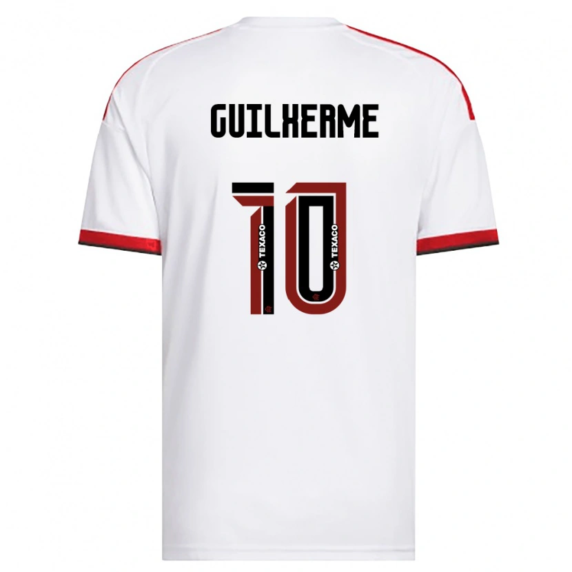 Danxen Børn Guilherme Gomes #10 Hvid Rød Sort Udebane Spillertrøjer 2026/27 Trøje T-Shirt