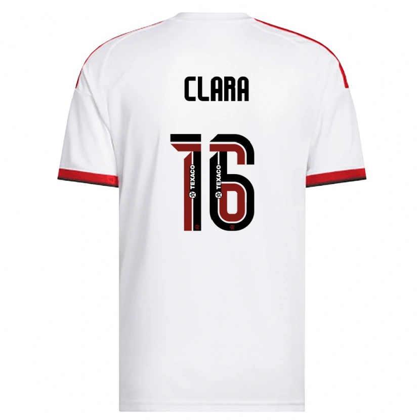 Danxen Børn Ana Clara #16 Hvid Rød Sort Udebane Spillertrøjer 2026/27 Trøje T-Shirt