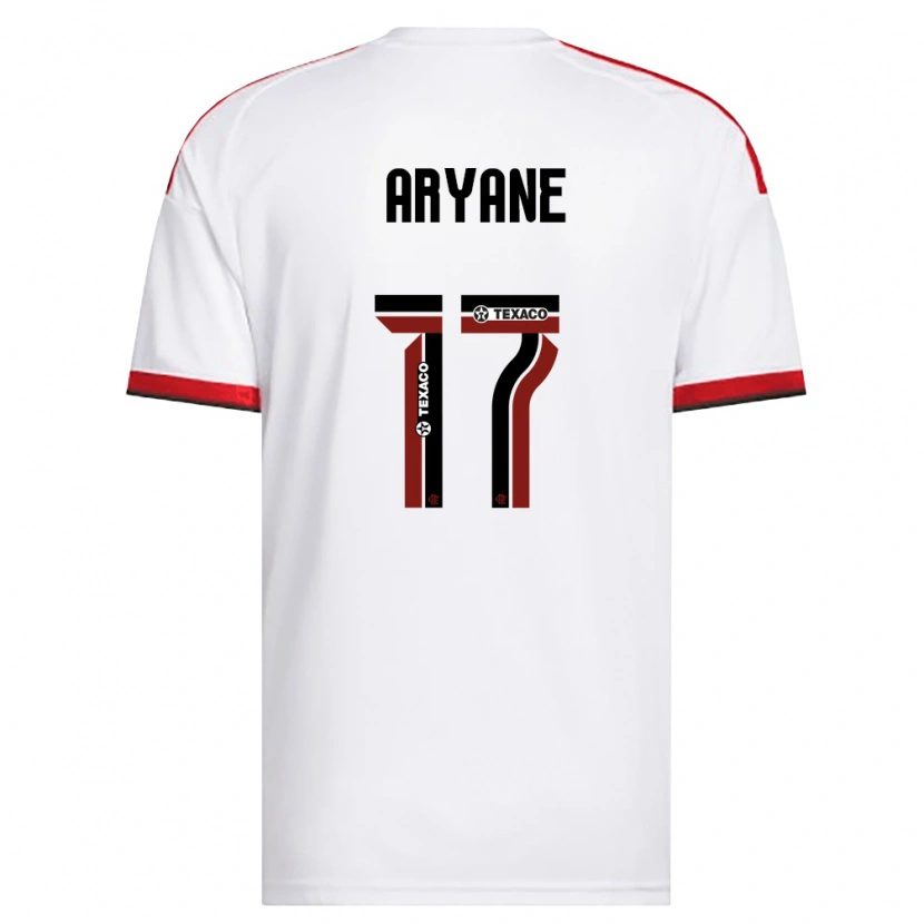 Danxen Børn Aryane #17 Hvid Rød Sort Udebane Spillertrøjer 2026/27 Trøje T-Shirt