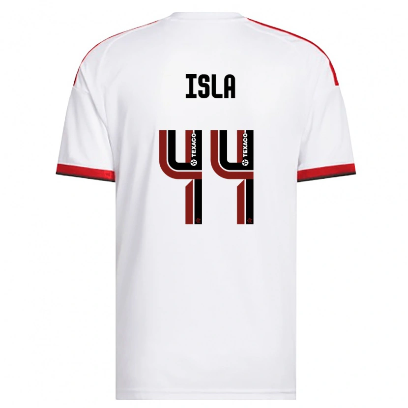 Danxen Børn Mauricio Isla #44 Hvid Rød Sort Udebane Spillertrøjer 2026/27 Trøje T-Shirt