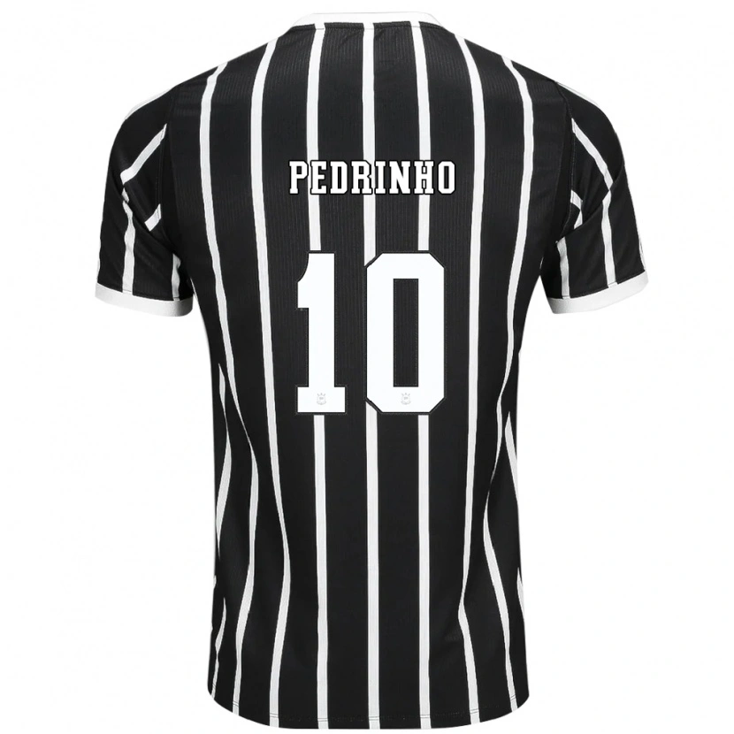 Danxen Børn Pedrinho #10 Sort Hvid Rød Udebane Spillertrøjer 2026/27 Trøje T-Shirt