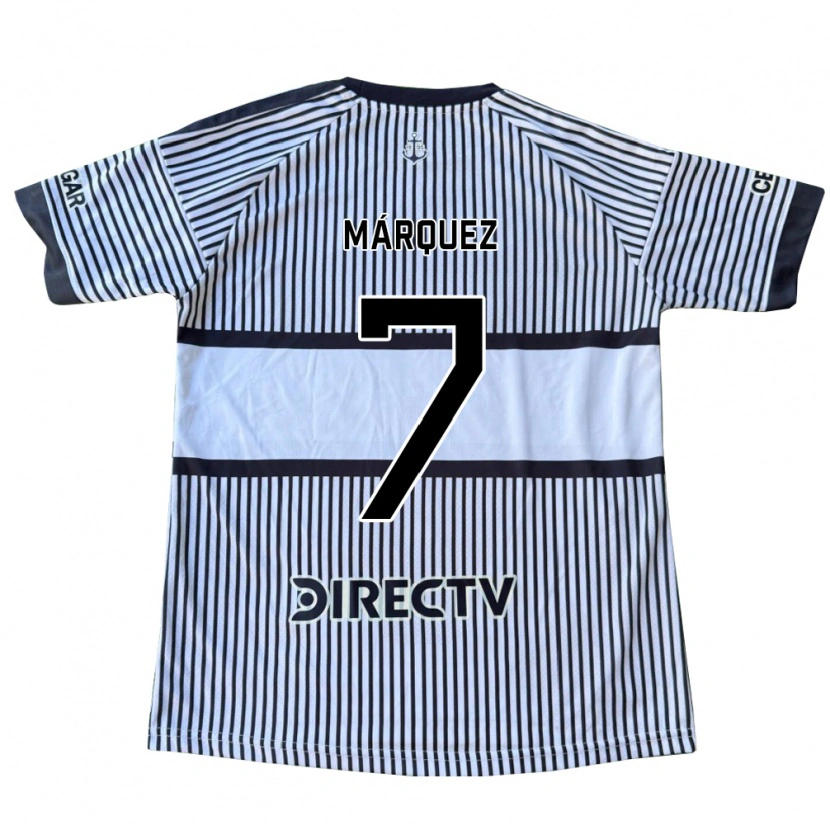 Danxen Børn Tomás Márquez #7 Hvid Sort Gul Udebane Spillertrøjer 2026/27 Trøje T-Shirt