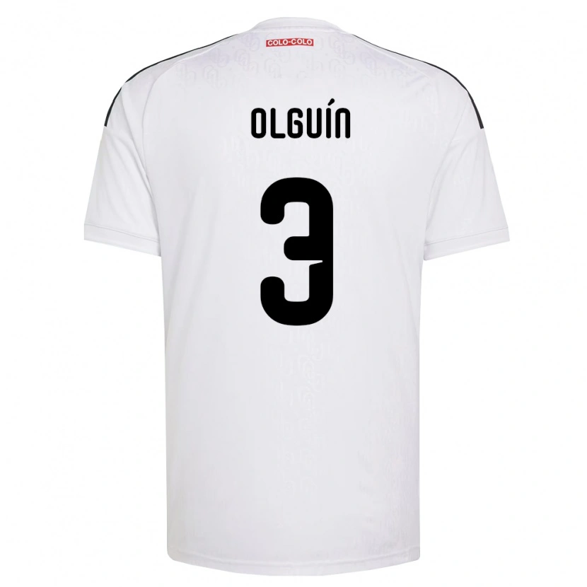 Danxen Mænd Alonso Olguín #3 Hvid Sort Hjemmebane Spillertrøjer 2026/27 Trøje T-Shirt
