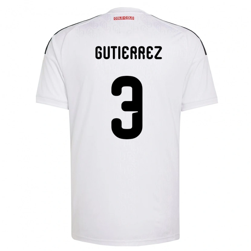 Danxen Mænd Daniel Gutiérrez #3 Hvid Sort Hjemmebane Spillertrøjer 2026/27 Trøje T-Shirt
