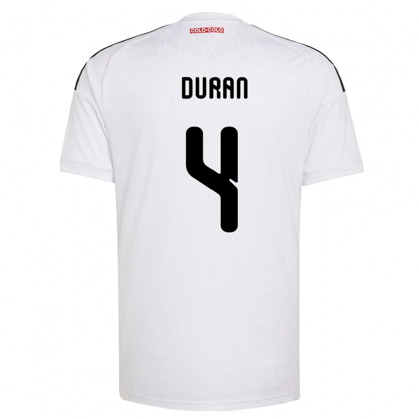 Danxen Mænd Elisa Durán #4 Hvid Sort Hjemmebane Spillertrøjer 2026/27 Trøje T-Shirt