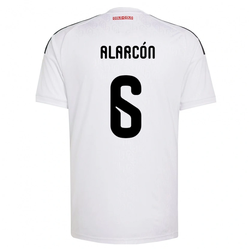 Danxen Mænd Tomás Alarcón #6 Hvid Sort Hjemmebane Spillertrøjer 2026/27 Trøje T-Shirt