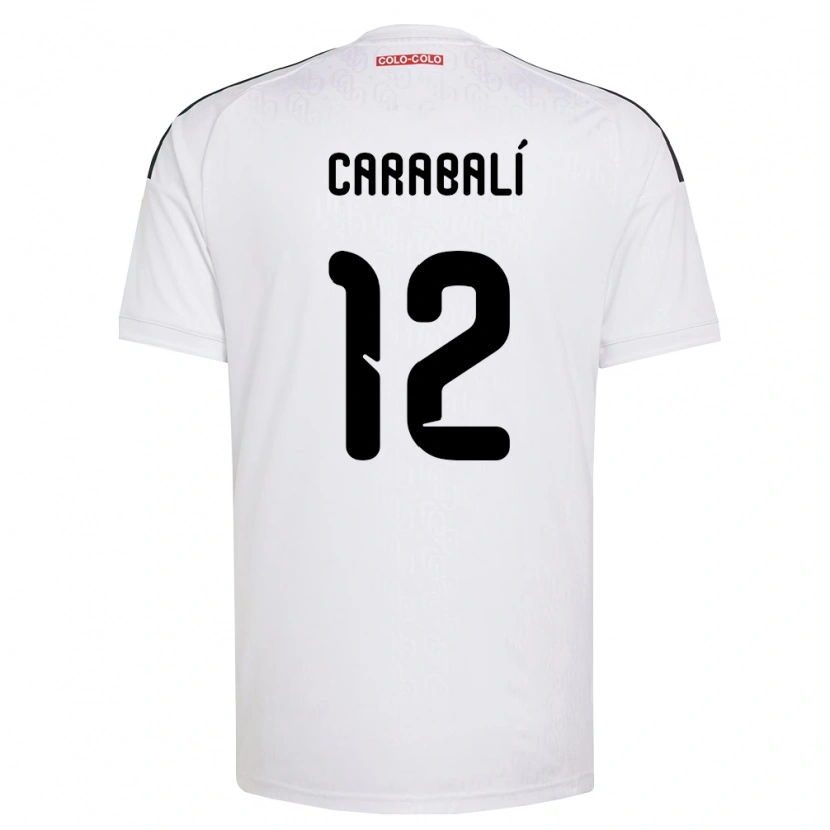 Danxen Mænd Omar Carabalí #12 Hvid Sort Hjemmebane Spillertrøjer 2026/27 Trøje T-Shirt
