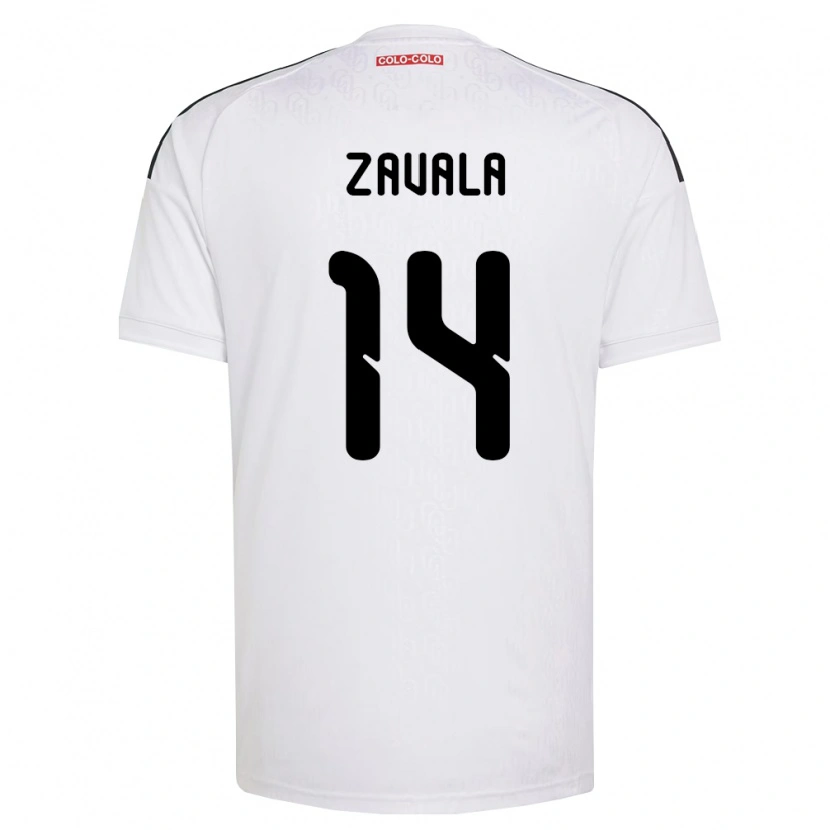 Danxen Mænd Cristián Zavala #14 Hvid Sort Hjemmebane Spillertrøjer 2026/27 Trøje T-Shirt