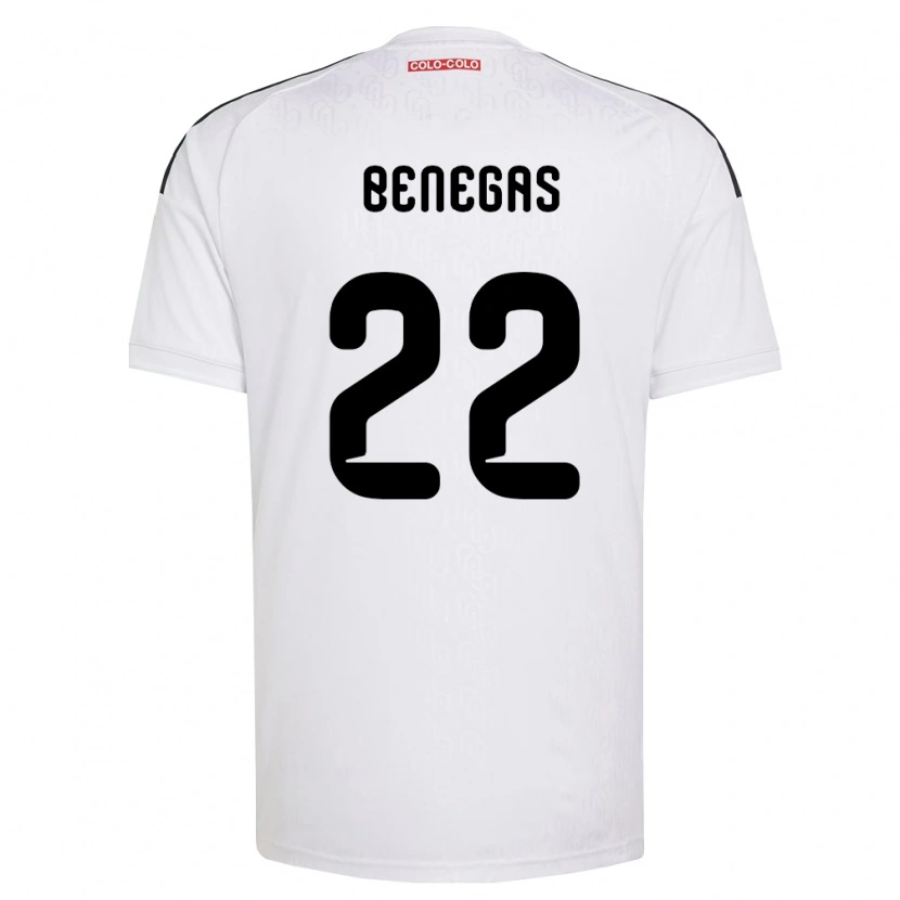 Danxen Mænd Leandro Benegas #22 Hvid Sort Hjemmebane Spillertrøjer 2026/27 Trøje T-Shirt