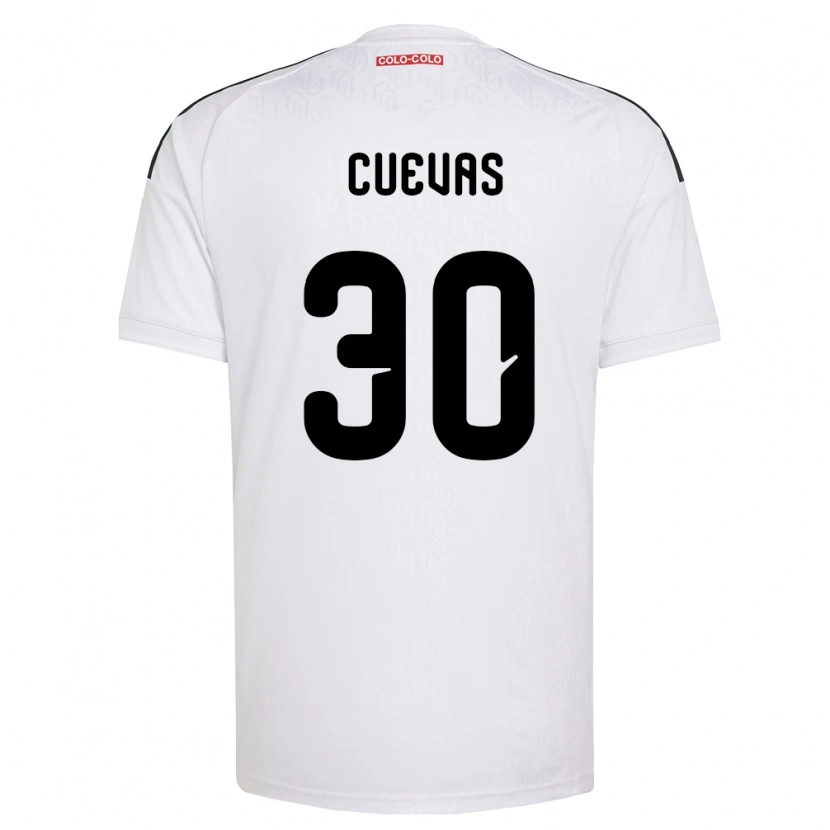 Danxen Mænd Yastin Cuevas #30 Hvid Sort Hjemmebane Spillertrøjer 2026/27 Trøje T-Shirt
