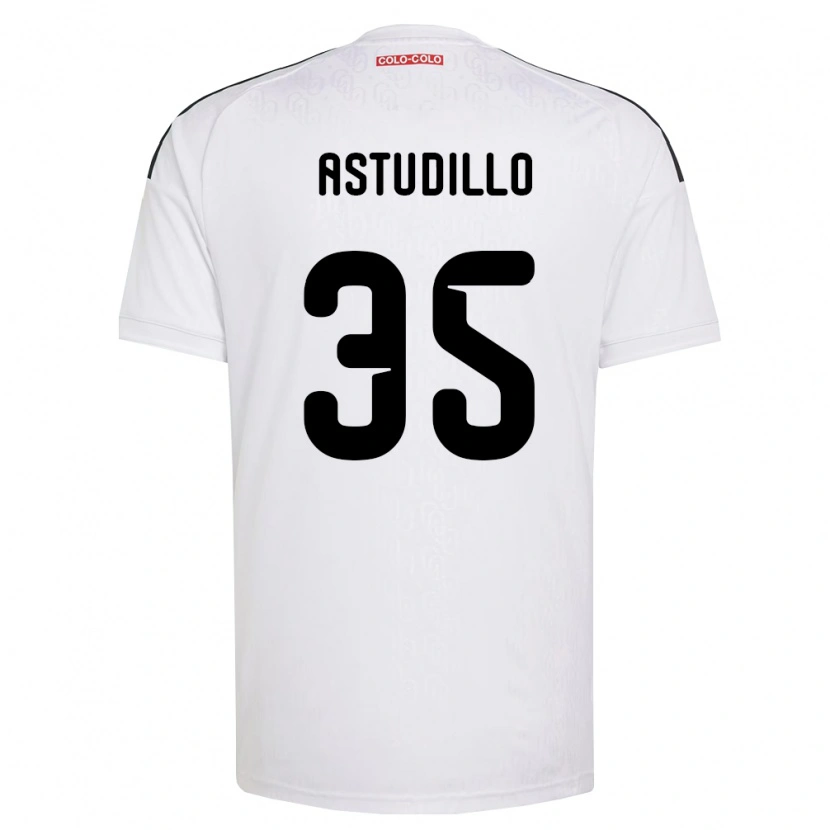 Danxen Mænd Jerall Astudillo #35 Hvid Sort Hjemmebane Spillertrøjer 2026/27 Trøje T-Shirt