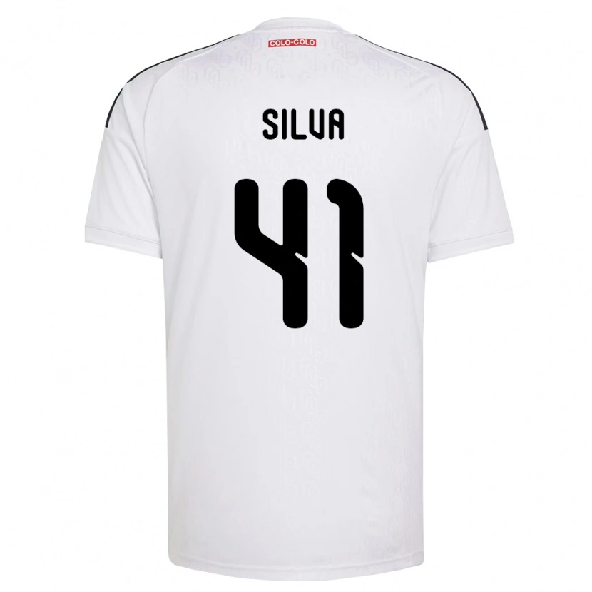 Danxen Mænd Bastián Silva #41 Hvid Sort Hjemmebane Spillertrøjer 2026/27 Trøje T-Shirt