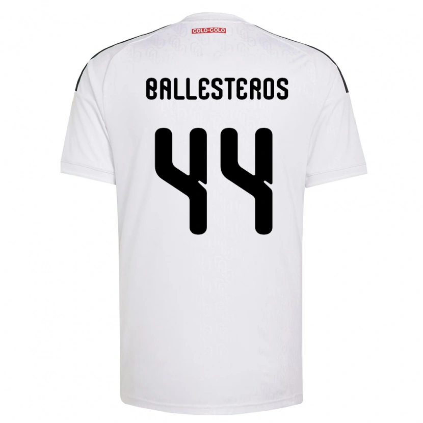 Danxen Mænd Martín Ballesteros #44 Hvid Sort Hjemmebane Spillertrøjer 2026/27 Trøje T-Shirt