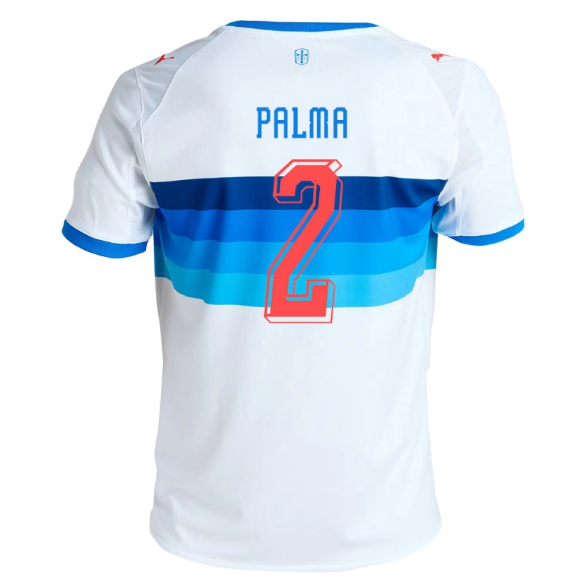 Danxen Mænd León Palma #2 Hvid Himmelblå Hjemmebane Spillertrøjer 2026/27 Trøje T-Shirt