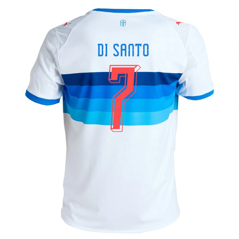 Danxen Mænd Franco Di Santo #7 Hvid Himmelblå Hjemmebane Spillertrøjer 2026/27 Trøje T-Shirt