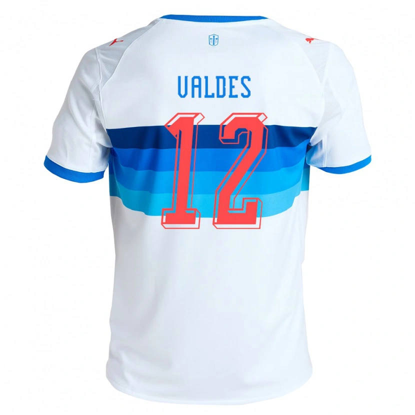 Danxen Mænd Francisco Valdés #12 Hvid Himmelblå Hjemmebane Spillertrøjer 2026/27 Trøje T-Shirt
