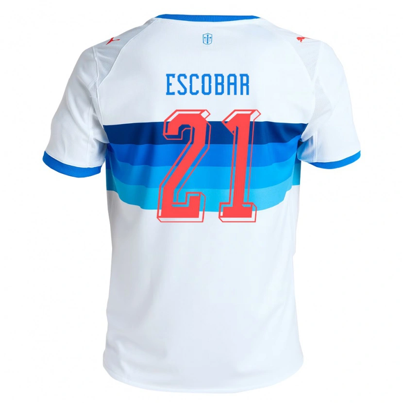 Danxen Mænd Dylan Escobar #21 Hvid Himmelblå Hjemmebane Spillertrøjer 2026/27 Trøje T-Shirt