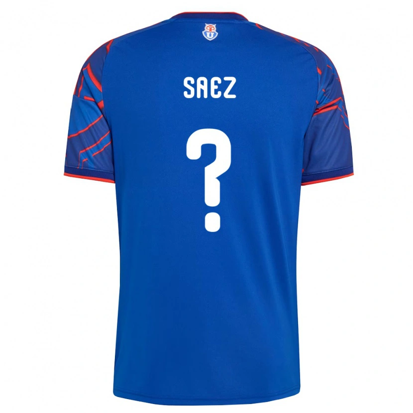Danxen Mænd Ignacio Sáez #0 Kongelig Blå Rød Hjemmebane Spillertrøjer 2026/27 Trøje T-Shirt