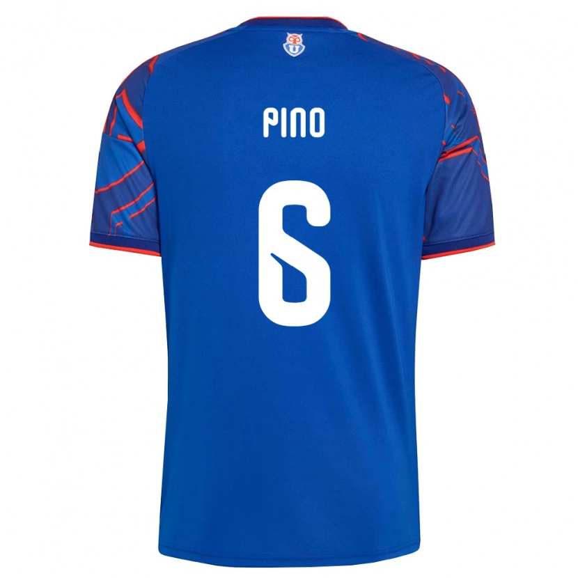 Danxen Mænd Gisela Pino #6 Kongelig Blå Rød Hjemmebane Spillertrøjer 2026/27 Trøje T-Shirt