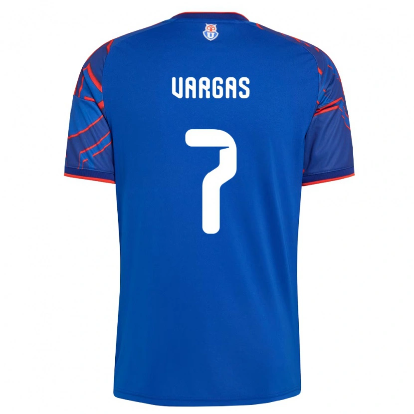 Danxen Mænd Jeisson Vargas #7 Kongelig Blå Rød Hjemmebane Spillertrøjer 2026/27 Trøje T-Shirt