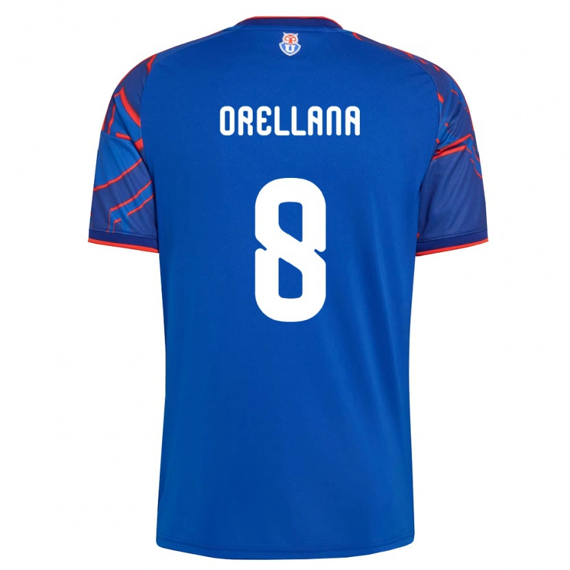 Danxen Mænd Denisse Orellana #8 Kongelig Blå Rød Hjemmebane Spillertrøjer 2026/27 Trøje T-Shirt