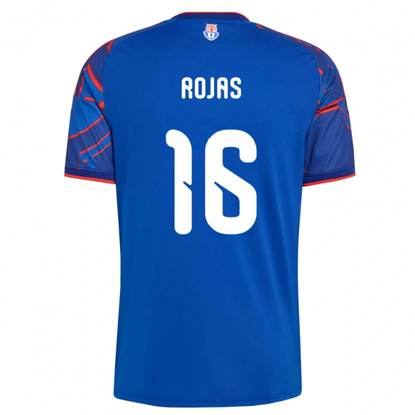 Danxen Mænd Elías Rojas #16 Kongelig Blå Rød Hjemmebane Spillertrøjer 2026/27 Trøje T-Shirt