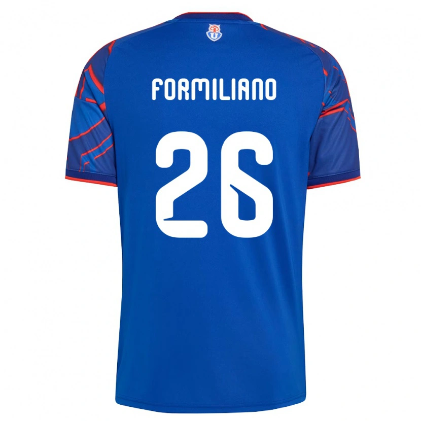 Danxen Mænd Fabricio Formiliano #26 Kongelig Blå Rød Hjemmebane Spillertrøjer 2026/27 Trøje T-Shirt