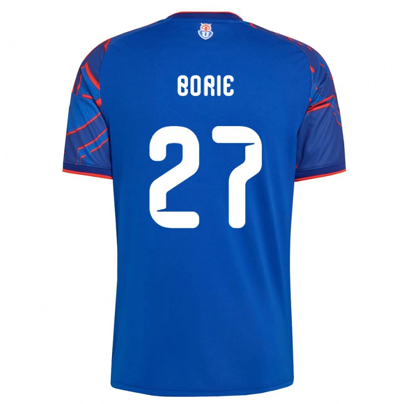 Danxen Mænd Emilie Borie #27 Kongelig Blå Rød Hjemmebane Spillertrøjer 2026/27 Trøje T-Shirt