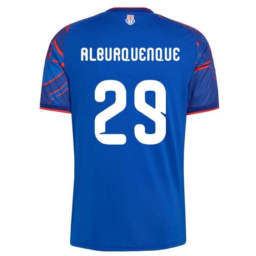 Danxen Mænd José Alburquenque #29 Kongelig Blå Rød Hjemmebane Spillertrøjer 2026/27 Trøje T-Shirt