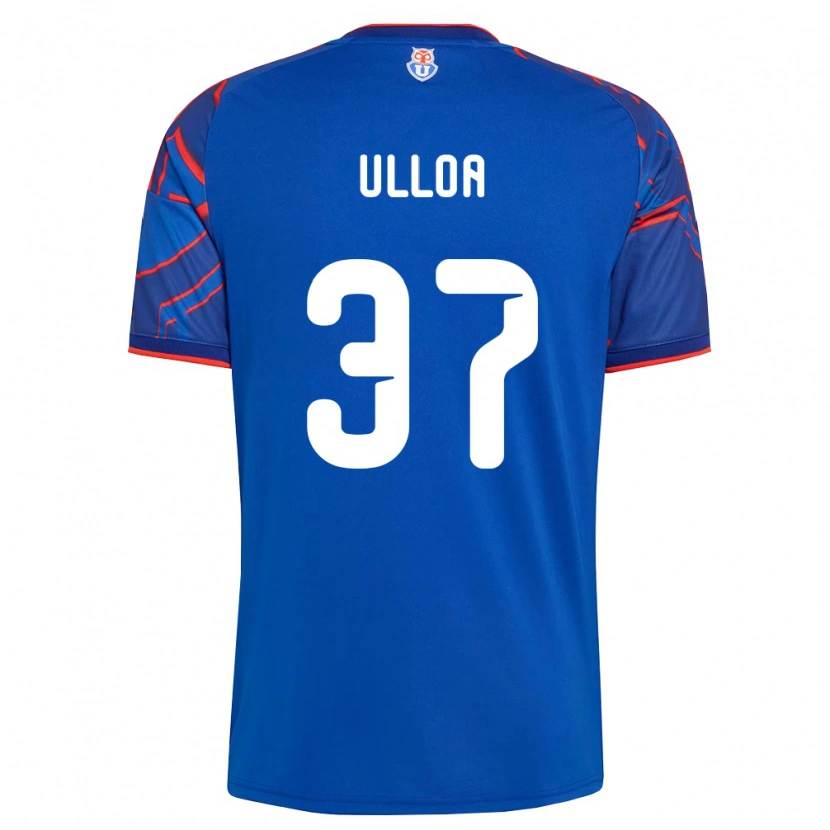 Danxen Mænd Cristóbal Ulloa #37 Kongelig Blå Rød Hjemmebane Spillertrøjer 2026/27 Trøje T-Shirt
