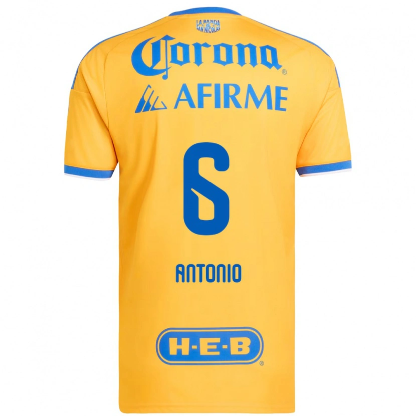 Danxen Mænd Nancy Antonio #6 Gul Blå Hjemmebane Spillertrøjer 2026/27 Trøje T-Shirt