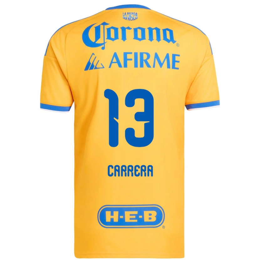 Danxen Mænd Antonio Carrera #13 Gul Blå Hjemmebane Spillertrøjer 2026/27 Trøje T-Shirt