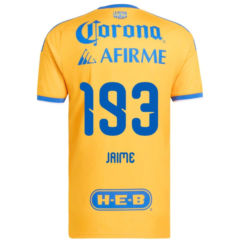 Danxen Mænd Kenneth Jaime #193 Gul Blå Hjemmebane Spillertrøjer 2026/27 Trøje T-Shirt