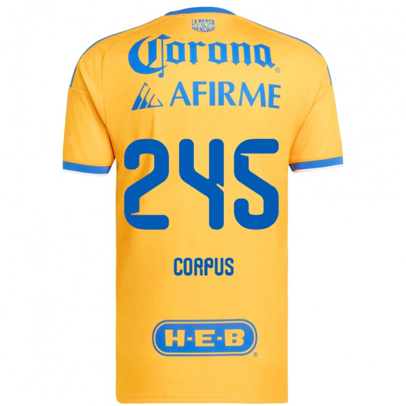 Danxen Mænd Jean Corpus #245 Gul Blå Hjemmebane Spillertrøjer 2026/27 Trøje T-Shirt