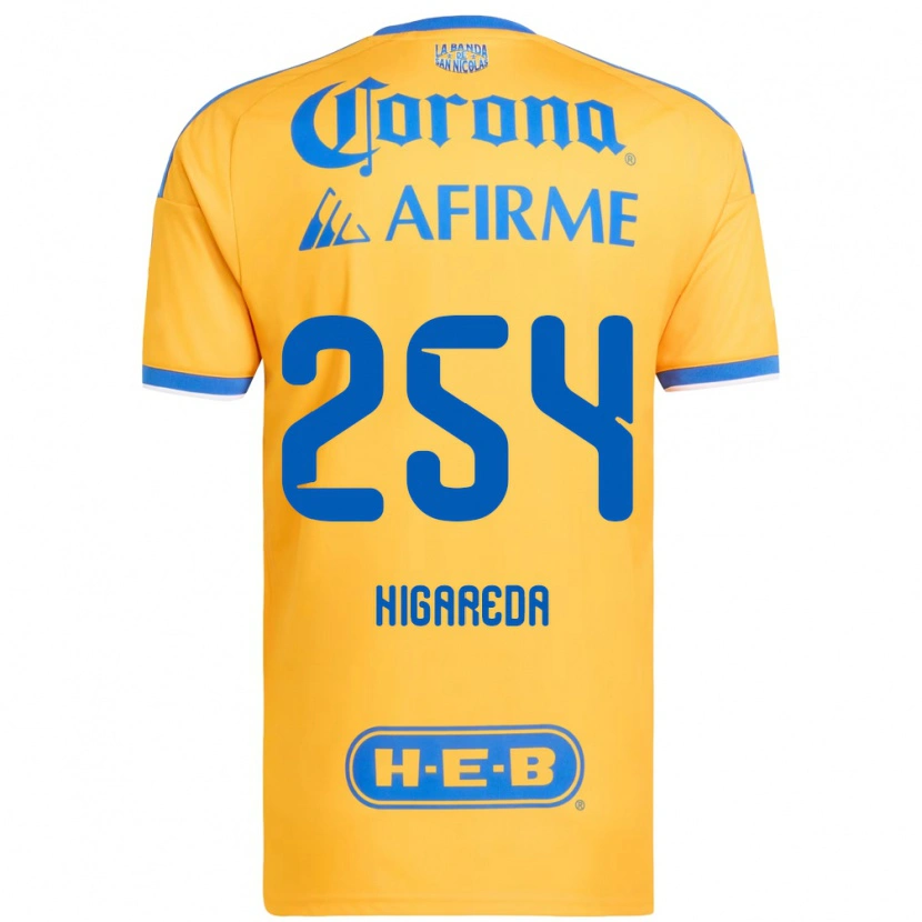 Danxen Mænd Dorian Higareda #254 Gul Blå Hjemmebane Spillertrøjer 2026/27 Trøje T-Shirt