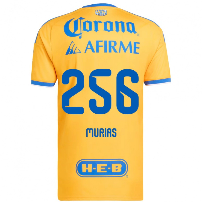 Danxen Mænd Mauricio Murias #256 Gul Blå Hjemmebane Spillertrøjer 2026/27 Trøje T-Shirt