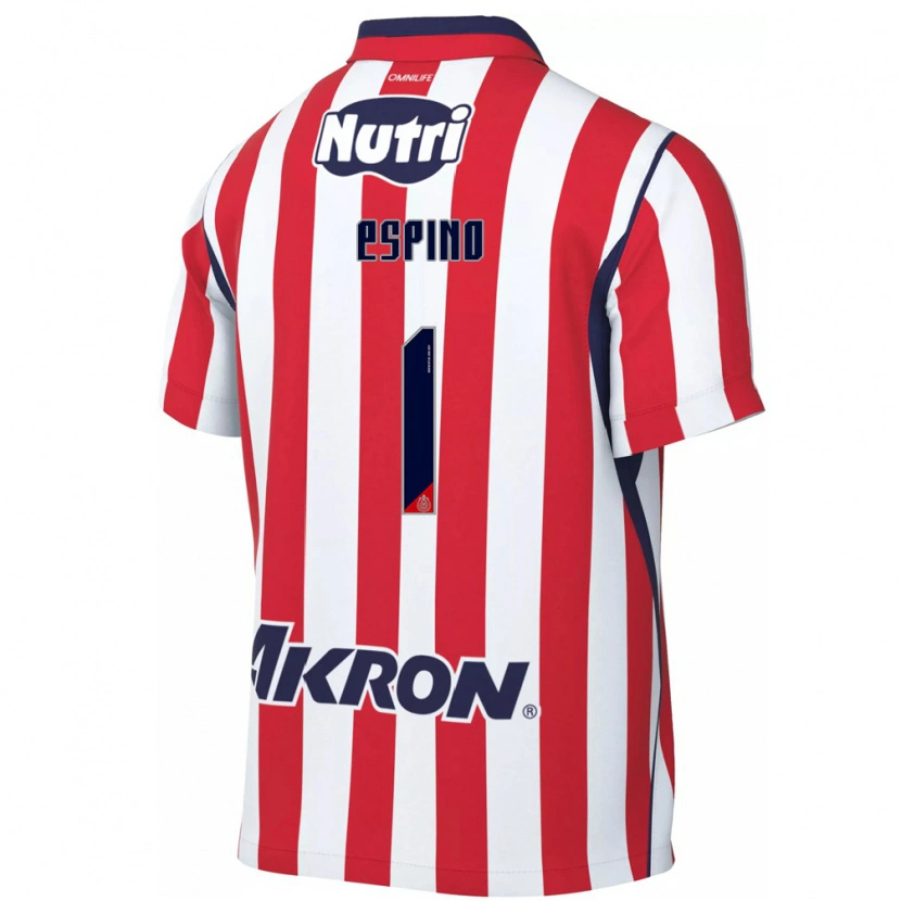 Danxen Mænd Celeste Espino #1 Rød Hvid Hjemmebane Spillertrøjer 2026/27 Trøje T-Shirt